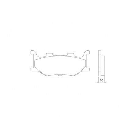 BRENTA KLOCKI HAMULCOWE KH199 SPIEK METALICZNY (ZŁOTE)