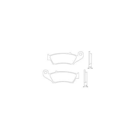 BRENTA KLOCKI HAMULCOWE KH185 SPIEK METALICZNY (ZŁOTE)