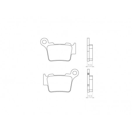 BRENTA KLOCKI HAMULCOWE KH368 SPIEK METALICZNY (ZŁOTE)