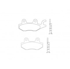 BRENTA KLOCKI HAMULCOWE KH165 / KH215 SPIEK METALICZNY (ZŁOTE)