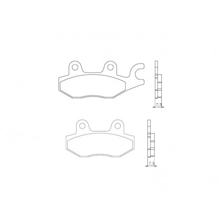 BRENTA KLOCKI HAMULCOWE KH165 / KH215 SPIEK METALICZNY (ZŁOTE)