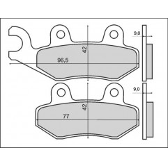 BRENTA KLOCKI HAMULCOWE KH228 SPIEK METALICZNY (ZŁOTE)