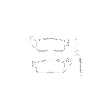 BRENTA KLOCKI HAMULCOWE KH196 SPIEK METALICZNY (ZŁOTE)