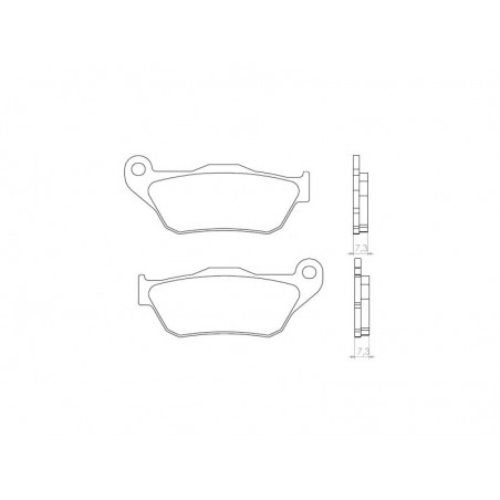 BRENTA KLOCKI HAMULCOWE KH430 SPIEK METALICZNY (ZŁOTE)