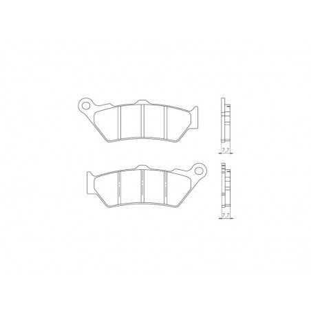 BRENTA KLOCKI HAMULCOWE KH209 SPIEK METALICZNY (ZŁOTE)