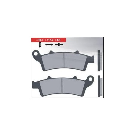 BRENTA KLOCKI HAMULCOWE KH324 SPIEK METALICZNY (ZŁOTE)