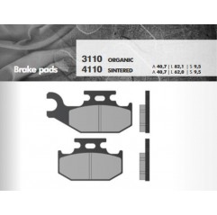 BRENTA KLOCKI HAMULCOWE KH317 / KH414 SPIEK METALICZNY (ZŁOTE) (GRUBOŚĆ 9,5MM )