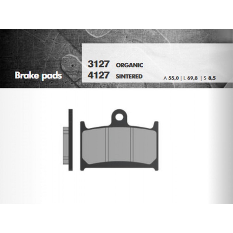 BRENTA KLOCKI HAMULCOWE KH145 / KH236 SPIEK METALICZNY (ZŁOTE) (GSF1200 '96-'00, GSXR750/1100 '88-92, TRIUMPH)