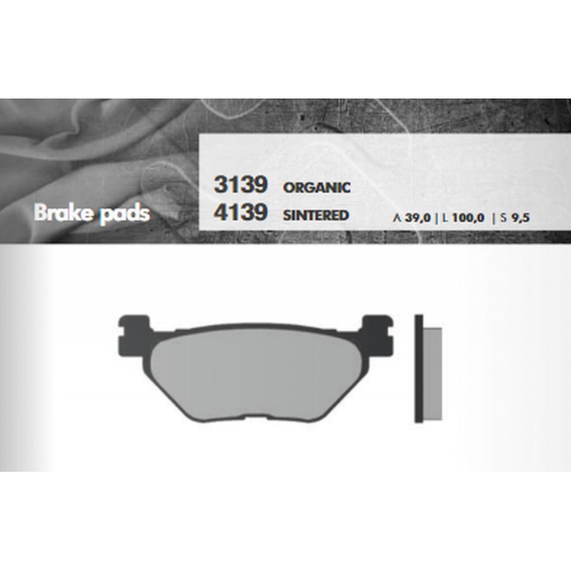 BRENTA KLOCKI HAMULCOWE KH319/2 SPIEK METALICZNY (ZŁOTE)