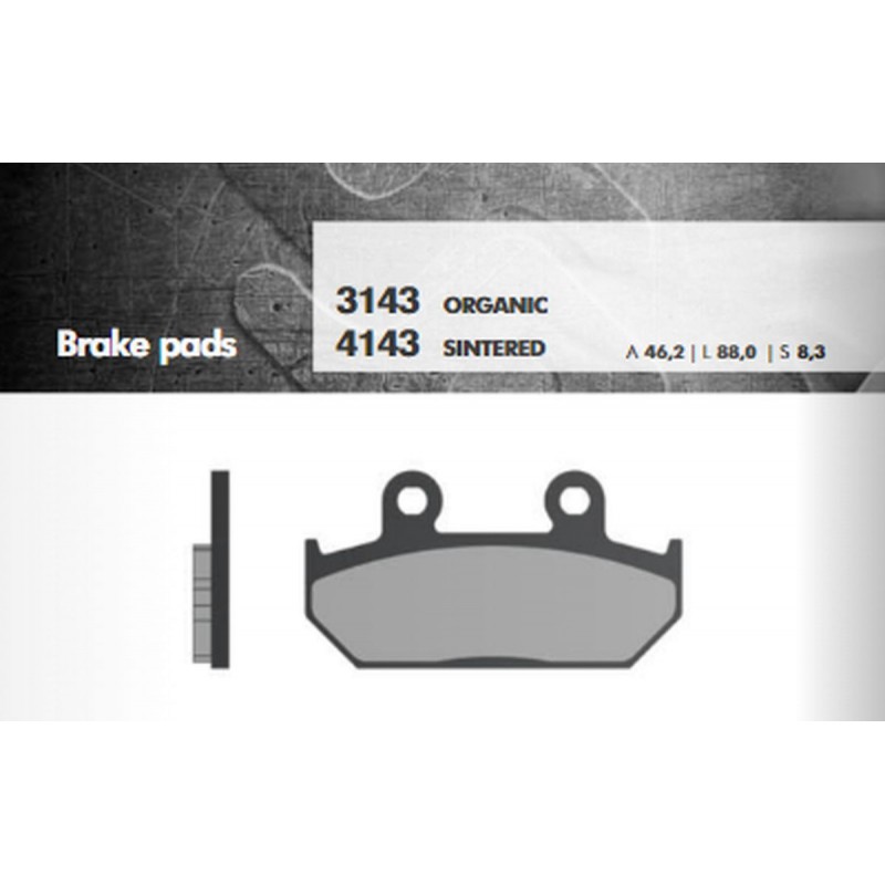 BRENTA KLOCKI HAMULCOWE KH124/2 SPIEK METALICZNY (ZŁOTE)