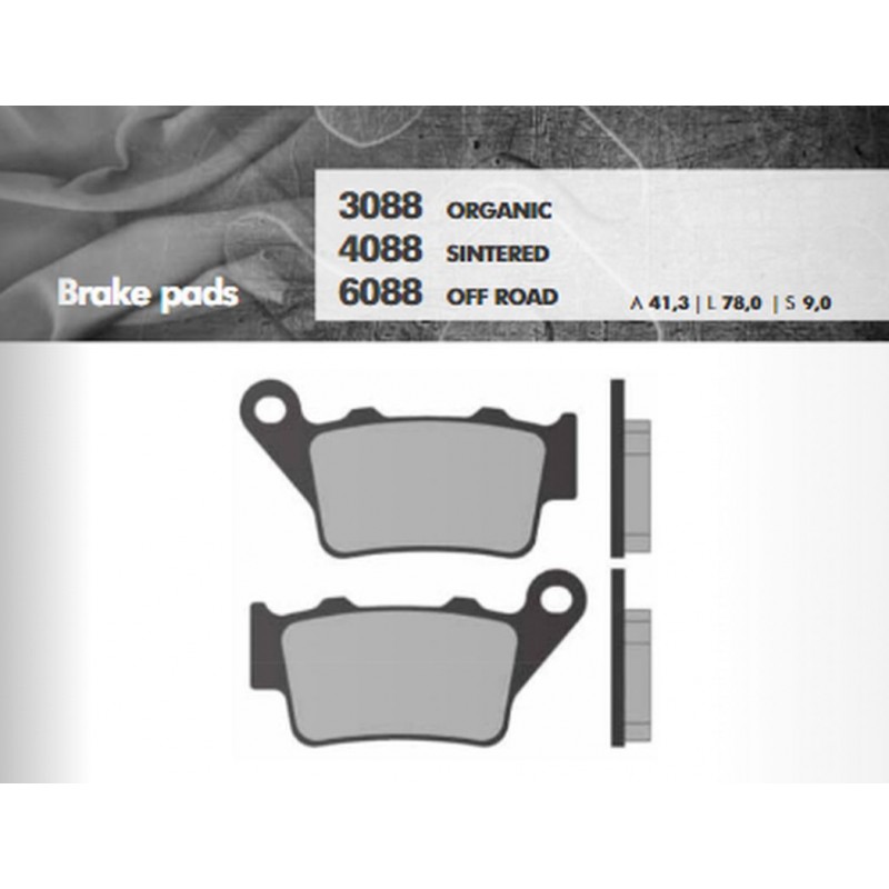 BRENTA KLOCKI HAMULCOWE KH208 / KH213 SPIEK METALICZNY (ZŁOTE) OFF ROAD TYŁ ZACISK BREMBO