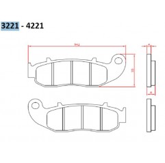 BRENTA KLOCKI HAMULCOWE FANTIC ENDURO/SUPER MOTARD 50/125/250 '13-, PRZÓD