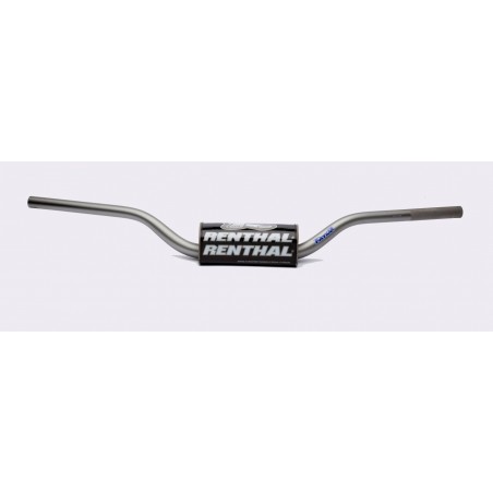 RENTHAL KIEROWNICA 1,1/8 CALA (28,6MM) MX FATBAR HANDLEBAR TANIUM YAMAHA YZF 450 08+ / MT-09 PADDED PADDED KOLOR TYTAN Z GĄBKĄ