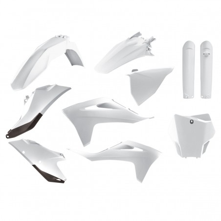 POLISPORT KOMPLET PLASTIKÓW GAS GAS MC/MC-F '21-'22 W ZESTAWIE OSŁONY AMORTYZATORÓW (8398600012) KOLOR BIAŁY