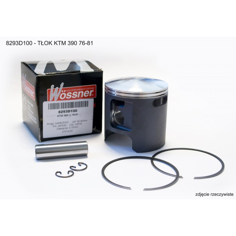 WOSSNER TŁOK KTM (2T) 390 '76-'81 (82,90MM +1,00MM) (SWORZEŃ 18MM) 400 '76-'81