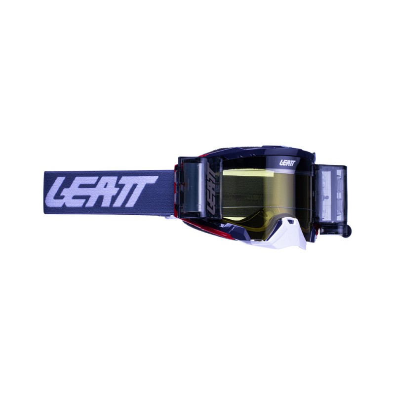 LEATT (2022/2023) GOGLE VELOCITY 5.5 ROLL-OFF GOGGLE GRAPHENE YELLOW 70% - KOLOR SZARY SZYBKA DYMIONE LUSTRO ŻÓŁTA