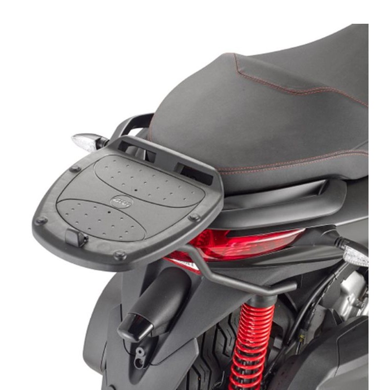 KAPPA 2022/03 STELAŻ KUFRA CENTRALNEGO PIAGGIO MP3 YOURBAN 125/300, HPE 300 '11-'21 (BEZ PŁYTY)