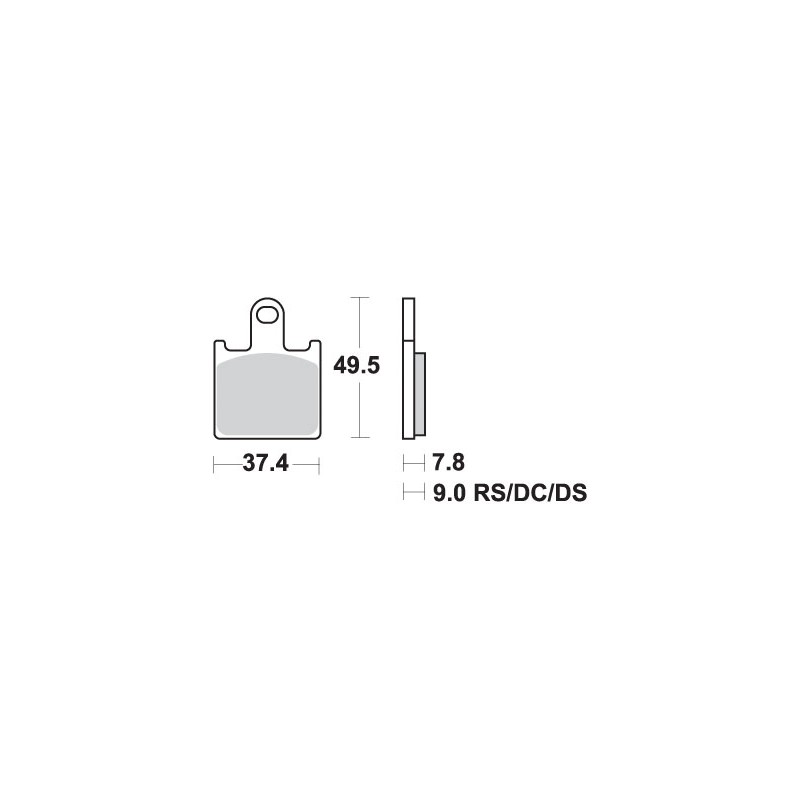 SBS KLOCKI HAMULCOWE KH417 STREET EXCEL SINTER KOLOR ZŁOTY