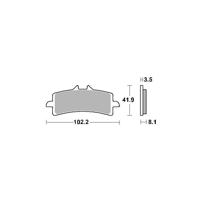 SBS KLOCKI HAMULCOWE KH447 RACING DUAL CARBON KOLOR CZARNY