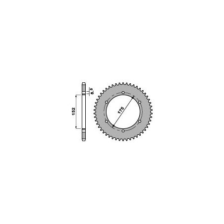 CHT ZĘBATKA TYLNA 844 55 (839-55) YAMAHA DT125R '88-'92 (ŁAŃC. 428) (JTR839.55)