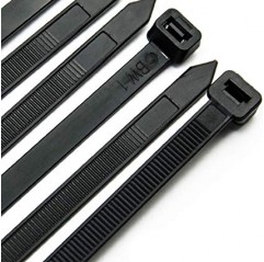 POLISPORT OPASKI ZACISKOWE (TRYTYTKI) 12 SZTUK KOLOR CZARNY