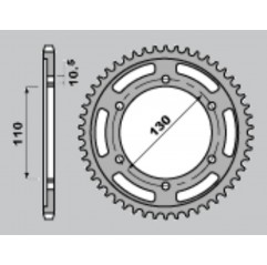CHT ZĘBATKA TYLNA 241 42 SUZUKI GSXR 1000 '09-'15 (479-42) (JTR479.42)