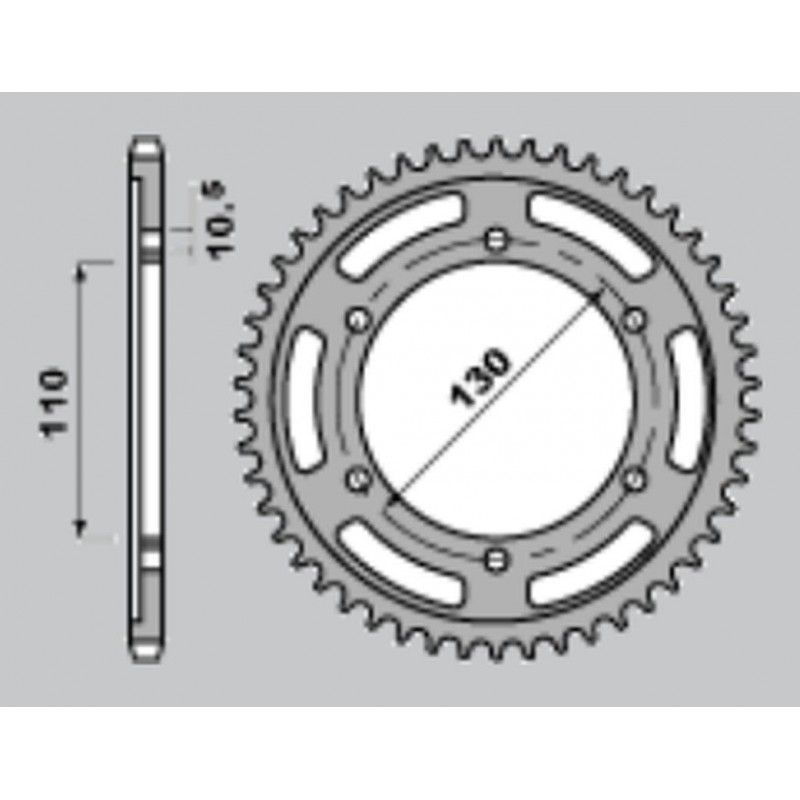 CHT ZĘBATKA TYLNA 241 42 SUZUKI GSXR 1000 '09-'15 (479-42) (JTR479.42)