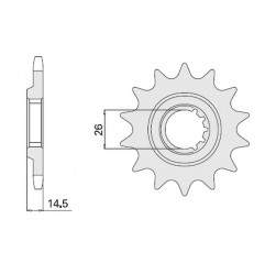 CHT ZĘBATKA PRZEDNIA 335 15 HONDA CBX 1000 Z (79-80) (SC03) (335-15) (JTF335.15)