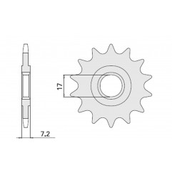 CHT ZĘBATKA PRZEDNIA 600 13 APRILIA 50 (4020-13)