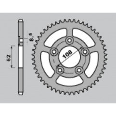 CHT ZĘBATKA TYLNA 714 39 APRILIA RS 125 93-05 (701-39) (JTR701.390