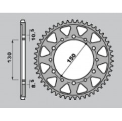 CHT ZĘBATKA TYLNA 860 38 (A4150859380) YAMAHA FZS 600 FAZER 96-03