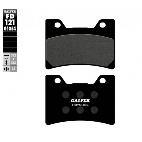 GALFER KLOCKI HAMULCOWE KH160 SPIEK METALICZNY (ZŁOTE) STREET