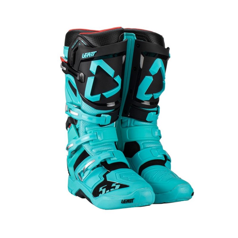 LEATT (NOWOŚĆ 2023) BUTY CROSS 5.5 FLEXLOCK BOOTS FUEL KOLOR NIEBIESKI/CZARNY ROZMIAR 44.5 / 29 cm