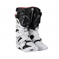 LEATT (NOWOŚĆ 2023) BUTY CROSS 5.5 FLEXLOCK BOOTS WHITE KOLOR BIAŁY/CZARNY ROZMIAR 42 / 26.5 cm