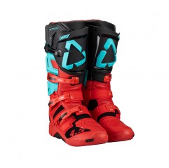 LEATT (NOWOŚĆ 2023) BUTY CROSS 4.5 BOOTS FUEL KOLOR CZARNY/CZERWONY/NIEBIESKI ROZMIAR 47 / 30.5 cm