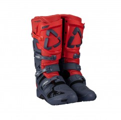 LEATT (NOWOŚĆ 2023) BUTY CROSS 4.5 ENDURO BOOTS RED KOLOR GRANATOWY/CZERWONY FLUO ROZMIAR 42 / 26.5 cm