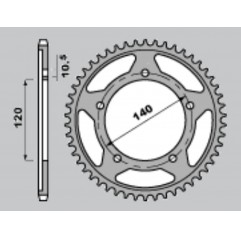 GROSSKOPF WYPRZEDAŻ ZĘBATKA TYLNA UTWARDZANA 4398 42 C45 SUZUKI GSXR 750 (00-05), GSR750 '11-'14 (2061-42)