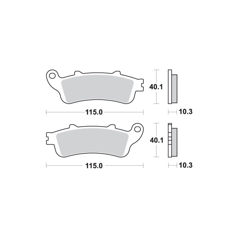 SBS PROMOCJA KLOCKI HAMULCOWE KH261/2 STREET EXCEL/RACING SINTER KOLOR ZŁOTY