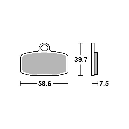 SBS KLOCKI HAMULCOWE KH612 OFF-ROAD SINTER KOLOR ZŁOTY PASUJE DO: KTM FREERIDE, GAS GAS TXT125/250/280/300, HUSQVARNA TC85 PRZÓD