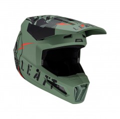 LEATT (NOWOŚĆ 2023) KASK MOTO 2.5 V23 HELMET CACTUS KOLOR ZIELONY/CZARNY ROZMIAR L (59-60 cm)