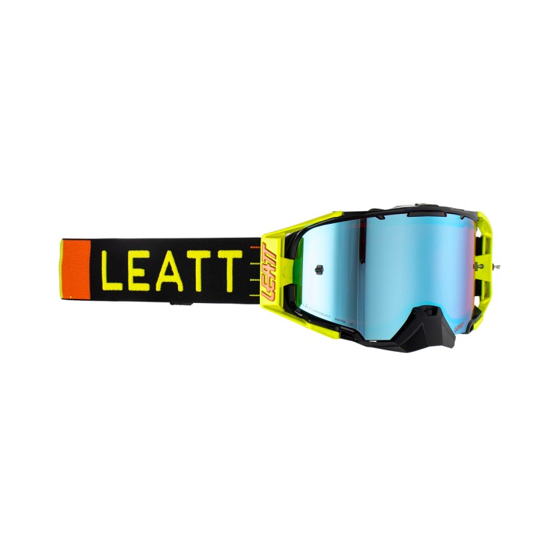 LEATT (NOWOŚĆ 2023) GOGLE VELOCITY 6.5 IRIZ GOGGLE CITRUS BLUE UC 26% - KOLOR CZARNY/ŻÓŁTY FLUO/POMARAŃCZOWY SZYBKA LUSTRZANA NI