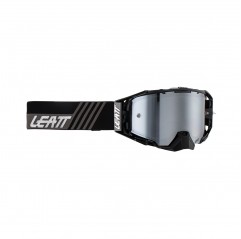 LEATT (NOWOŚĆ 2023) GOGLE VELOCITY 6.5 IRIZ GOGGLE STEALTH SILVER 50% - KOLOR CZARNY/GRAFITOWY SZYBKA LUSTRZANA SREBRNA