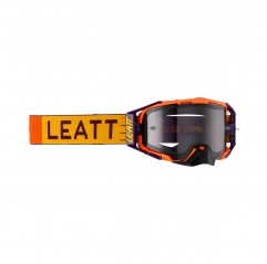 LEATT (NOWOŚĆ 2023) GOGLE VELOCITY 6.5 GOGGLE INDIGO LIGHT GREY 58% - KOLOR POMARAŃCZOWY/CZARNY SZYBKA DYMIONE LUSTRO SZARA