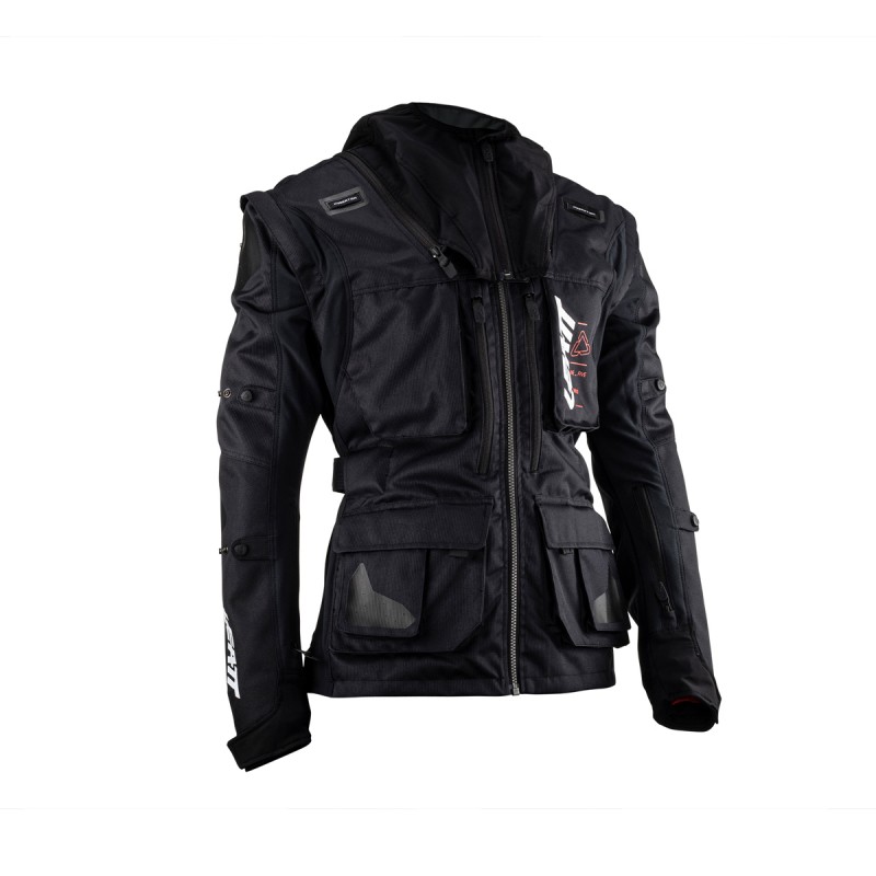 LEATT (NOWOŚĆ 2023) KURTKA MOTO 5.5 ENDURO JACKET BLACK KOLOR CZARNY ROZMIAR L