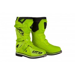 UFO 2022/10 KOLEKCJA 2023 BUTY TYPHOON JUNIOR / KID / DZIECIĘCE CROSS / OFFROAD KOLOR ŻÓŁTY FLUO ROZMIAR 38