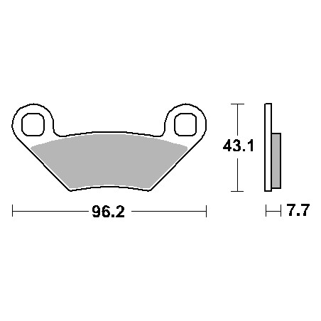 SBS KLOCKI HAMULCOWE KH475 OFF-ROAD SINTER KOLOR ZŁOTY PASUJE DO: POLARIS 500/550/850/1000 PRZÓD-TYŁ