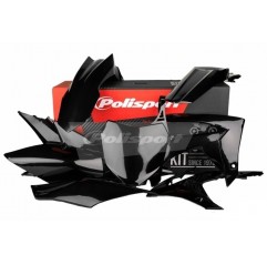 POLISPORT PROMOCJA KOMPLET PLASTIKÓW HONDA CRF250R 14-17, CRF450R 13-16 KOLOR CZARNY