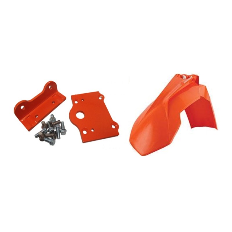 POLISPORT PROMOCJA BŁOTNIK PRZÓD Z ADAPTEREM SX/SXF 07-12 EXC/EXCF 08-13 KOLOR POMARAŃCZOWY
