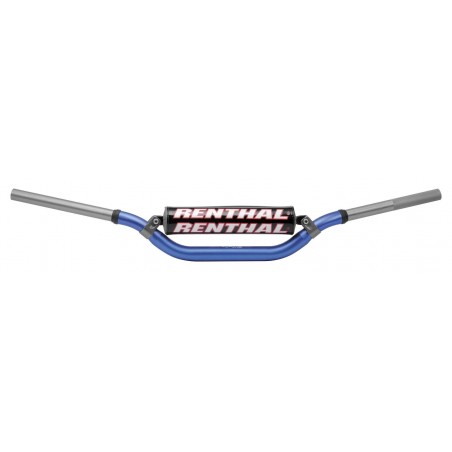 RENTHAL KIEROWNICA 1,1/8 CALA (28,6MM) MX TWINWALL 922 HANDLEBAR BLUE RC HIGH PADDED KOLOR NIEBIESKI Z GĄBKĄ