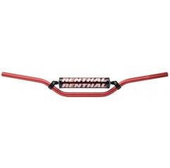 RENTHAL KIEROWNICA 7/8 CALA (22MM) MX HANDLEBAR RED RC PADDED KOLOR CZERWONY Z GĄBKĄ